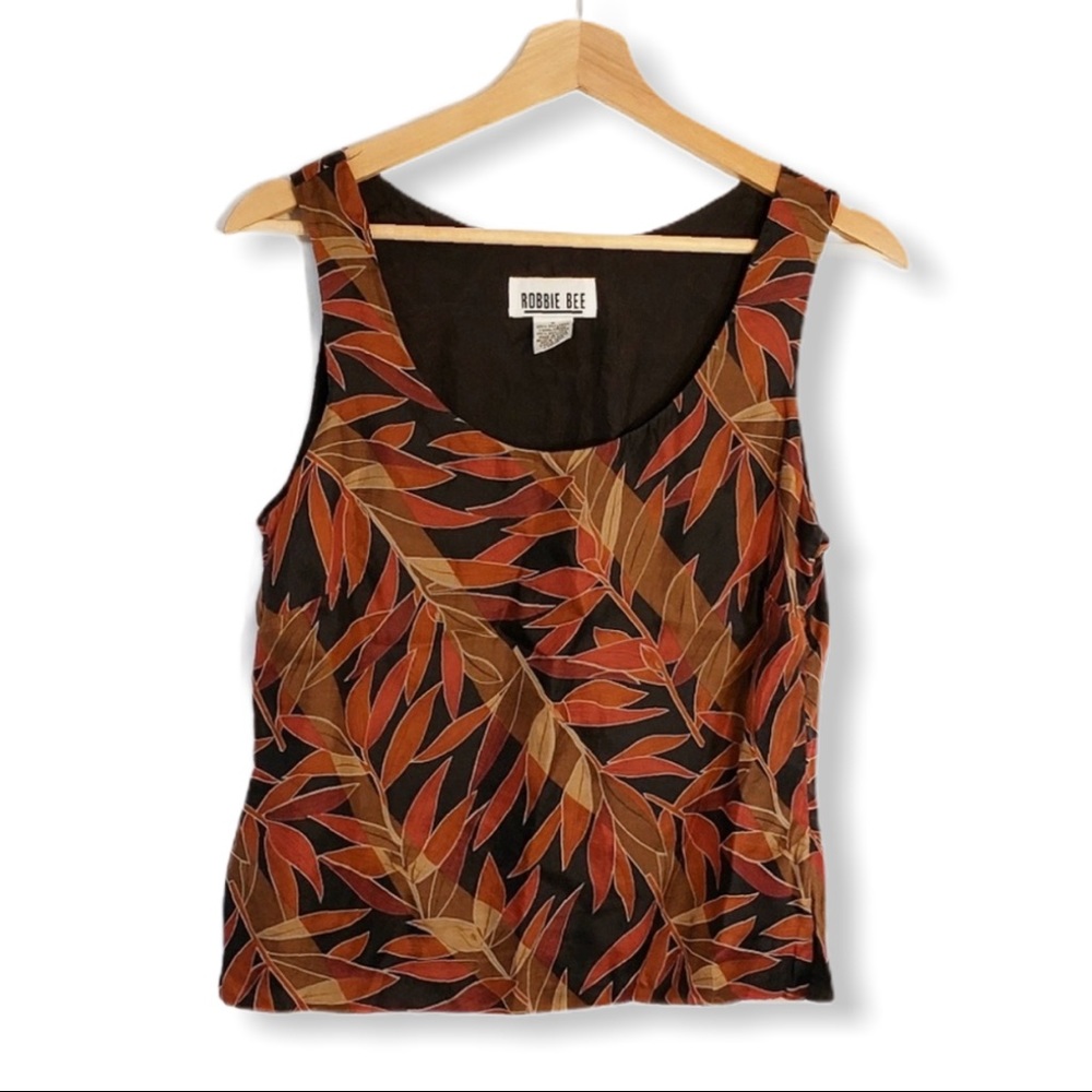 Robbie Bee 100% silk Sleeveless tank top size 6